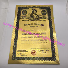 1pc German 1924 Gold Banknote Bond Collection with Number Home Decor UV Light picture