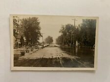 c.1910 Flooded Street Marshalltown? Iowa Real Photo Postcard picture
