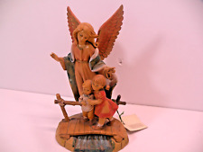 FONTANINI® BY ROMAN GUARDIAN ANGEL WITH CHILDREN #374 1989 picture