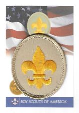 SCOUTS BSA SCOUT RANK AWARD PATCH & CARD CURRENT LIGHT-TAN MINT SINCE 1910 picture