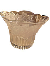 MIKASA STUDIO NOVA Scalloped Edge, Winter Rose Potpourri Vase Candle Holder Bowl picture