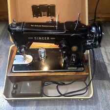 Beautiful 1954 Singer 306K Sewing Machine ZigZag Fully Tested Pedal Bobbin Case picture