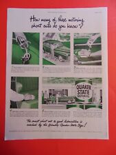 1948 QUAKER STATE MOTOR OIL Motoring Short Cuts - print ad picture