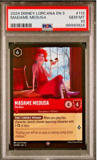 2024 Disney Lorcana EN 3 #112 Madame Medusa PSA 10 GEM-MT picture