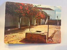 Vintage Postcard Cartagena Columbia Patio Exterior Trellis Flowers picture