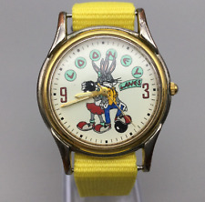 Vtg Looney Tunes Lanes Watch Unisex Bugs Bunny Honey Bunny Bowling New Battery picture