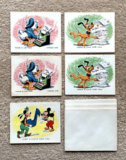 Vintage Disney Notecards featuring Mickey, Goofy, Donald and Pluto + 3 Envelopes picture
