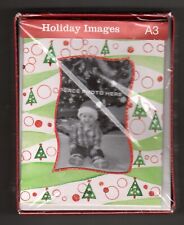 Christmas Photo Greeting Cards, 12 Ct, Holiday Pictures Images, Trees Circles picture