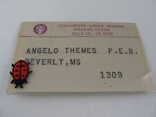 Vintage BPOE Elks 1979 115th Grand Lodge Session Dallas Texas Angelo Themes MS picture