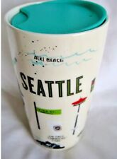 STARBUCKS Travel Tumbler SEATTLE Local Collection 2017 12 oz Double Wall Ceramic picture