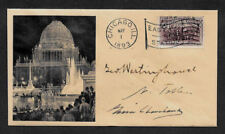 Nikola Tesla collector envelope w original period stamp 124 years old *OP1210 picture