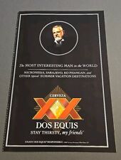 2007 - 4 PG PRINT AD - DOS EQUIS CERVEZA BEER AD - KEEPING SUMMER INTERESTING picture