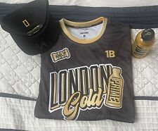 1 Signed Gold Prime Bottle, 1 Signed Prime Hat London Prime Jersey By Logan Paul picture
