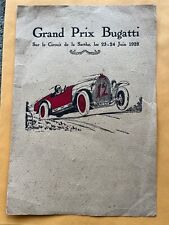 Poster 1928 Grand Prix Bugatti de La Sarthe Le Mans Track original racing poster picture