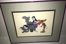 Rocky And Bullwinkle Animation Cel Signed Jay Ward Rare Boris Natasha Cell picture