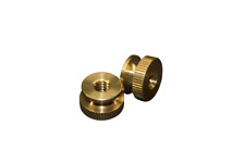 Lortone Rock Tumbler Nut/Knob 3 lb Barrel Screw, New, Brass 2 Pack picture