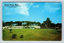 Sarasota FL, Sunset Terrace Motel, Tamiami Trail, Florida Vintage Postcard picture