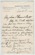 Weedon Grossmith (1854-1919), writer, painter, actor, Autograph Letter 1894 picture