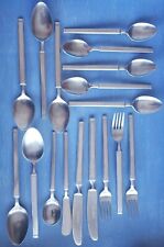 STANLEY ROBERTS Mixed Lot RICKI Vintage Stainless Flatware Japan 17 pieces  MCM picture