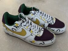 Nike Air Force 1 Low Mardi Gras White Sneakers Men's Size 10 2004 RARE NO BOX picture