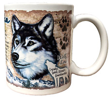 Artic Circle Ceramic Coffee Mug Tundra Grey Wolf Mug Alaska Timber Wolf Souvenir picture