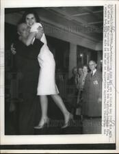 1959 Press Photo John Kyl Republican Get Flying Hug From Wife - nee60066 picture