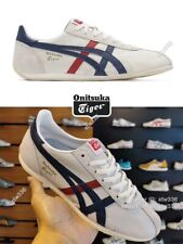 New: Onitsuka Tiger Runspark White/Navy/Red Unisex Marathon Sneakers TH201L-9950 picture