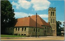 Salisbury, Maryland Postcard TRINITY METHODIST CHURCH Street View c1950s picture