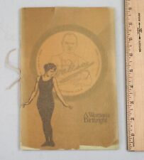 1920 Wallace Weight Loss Coarse Testimonial Booklet A Woman's Birthright  picture