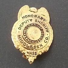 Vintage Honorary Deputy Sheriff  Badge Middlesex County Massachusetts Pin  picture
