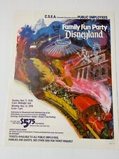 1979 Disneyland Family Fun Party Flyer HAUNTED MANSION SPACE MOUNTAIN vintage picture