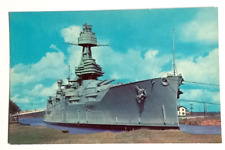 Battleship Texas San Jacinto Military Ship Dexter Houston UNP Postcard c1951 picture