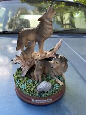 Bradford Exchange Protectors of the Pack Wolf Sculpture 2013 Spring Serenade picture