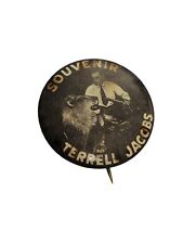 Terrell Jacobs Souviner Button, Circus Performer Lion Tamer, Black & White picture