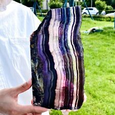 3.44LB Natural colored fluorite schistoquartz crystal flake mineral specimen picture