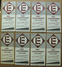 EL ERIE LACKAWANNA 1960s Timetable Lot #1: 8 issues, 1961-68  **CLEARANCE** picture