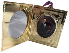 24 K Gold CHRISTMAS 1999 White House Abraham Lincoln Ornament Masonic RARE VTG picture