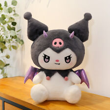 Cartoon Devil Kuromi Melody Plush Doll Stuffed Toy Girl Bedroom Throw Pillow picture