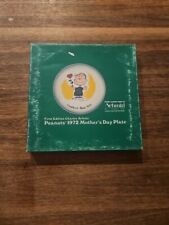 Peanuts Vintage Schmid First Edition 1972 Mother's Day Plate with Box picture