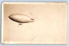 c1910's Postcard RPPC Photo Airship Dirigible Scene Unposted Antique picture
