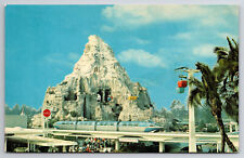 Vintage Postcard Disneyland Monorail at Matterhorn Mountain picture