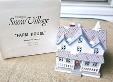 Dept 56 Snow Village 1987 Farm House 50890 In Box No Cord picture