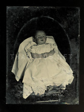 1/4 Post Mortem Tintype Photo 1860s Death & Mourning Photography picture