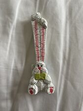 1999 Cottontale Collection Wood Carving Bunny, White picture