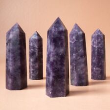 Wholesale Lot 1 Lb Natural Lepidolite Stone Obelisk Tower Crystal Wand Energy picture