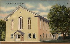 Methodist Episcopal Church ~ Centerville Maryland ~ 1940s linen postcard picture