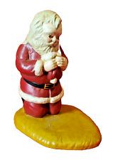 Praying Santa Claus - Christmas Ceramic Mold Hand Painted Vintage picture