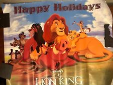 HAPPY HOLIDAYS Walt Disney's THE LION KING Poster 22x17 picture