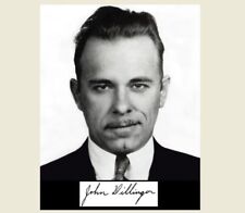 John Dillinger Signed PHOTO Bank Robber,Great Depression Gangster Autograph Repr picture