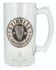 Guinness 500ml Glass Tankard with Pewter Logo (sg) picture